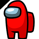 Red impostor among us cursor Default
