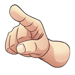 White cat Hand Pointing meme Default