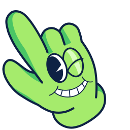 Green Hand Pointer
