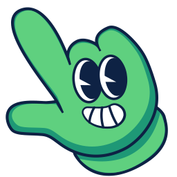 Green smirk Arrow Pointer
