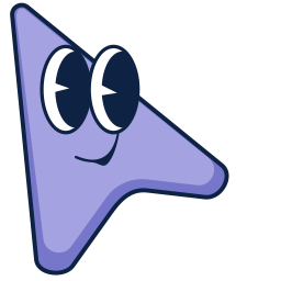 Lilac arrow Victory hand Default