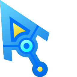 Blue Graphic Arrow Default