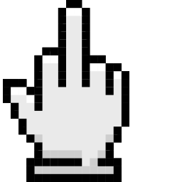 Fake Cursor Middle finger Pointer
