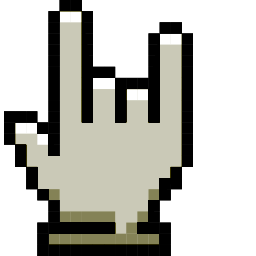 Fake Cursor Sign of the horns Pointer