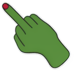 Pepe Middle Finger Meme Default