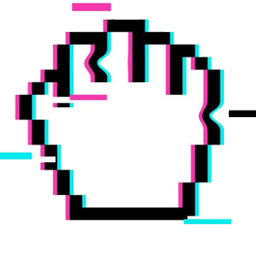 Pixel glitch Hand Pointer