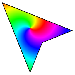 Rainbow Arrow cursor Default