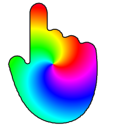 Rainbow Arrow cursor Pointer