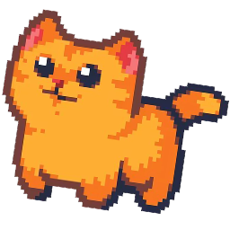 Red pixel Cat Default