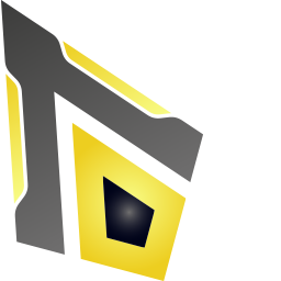 Yellow and Black Graphic Arrow Default