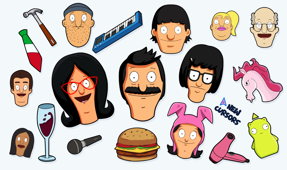 Bob's Burgers cursor collection