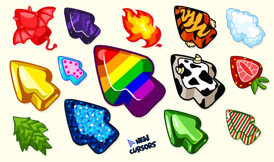 Colorful Arrows cursor collection