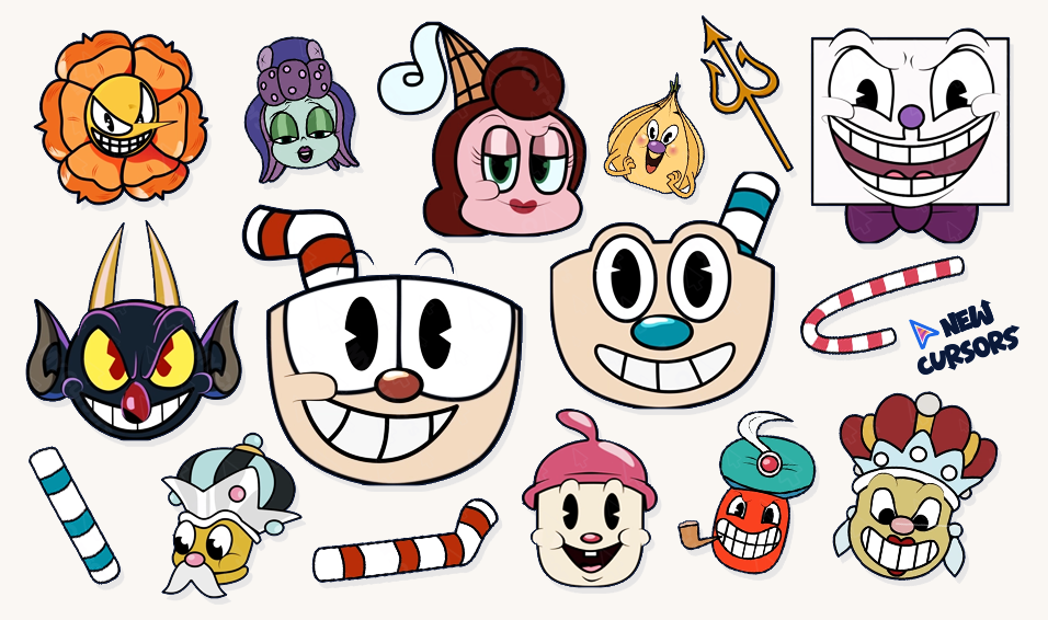 Cuphead cursor collection