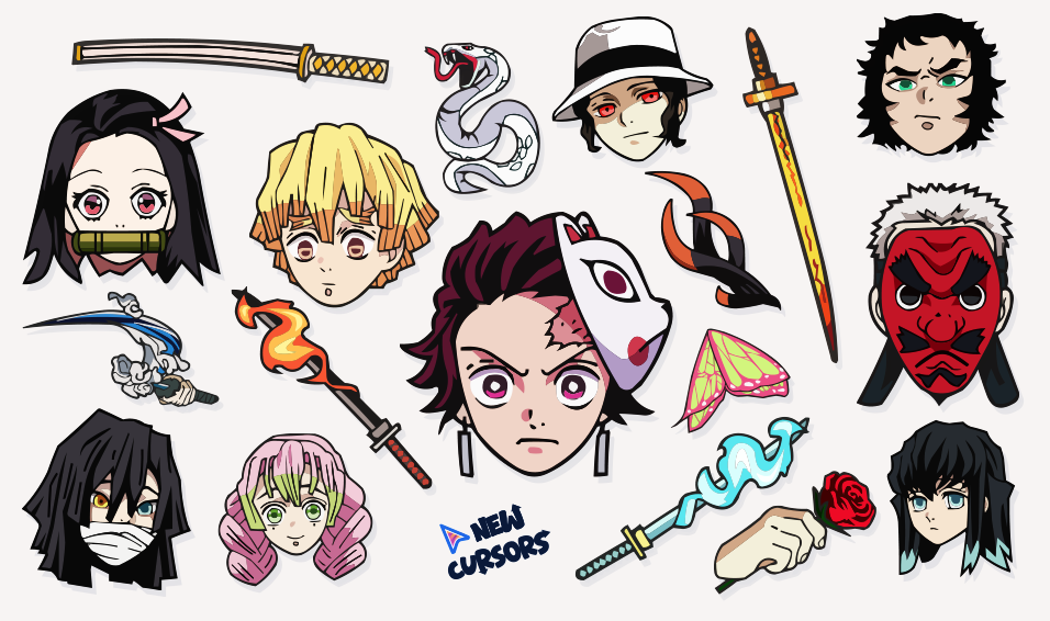 Demon Slayer Kimetsu No Yaiba cursor collection