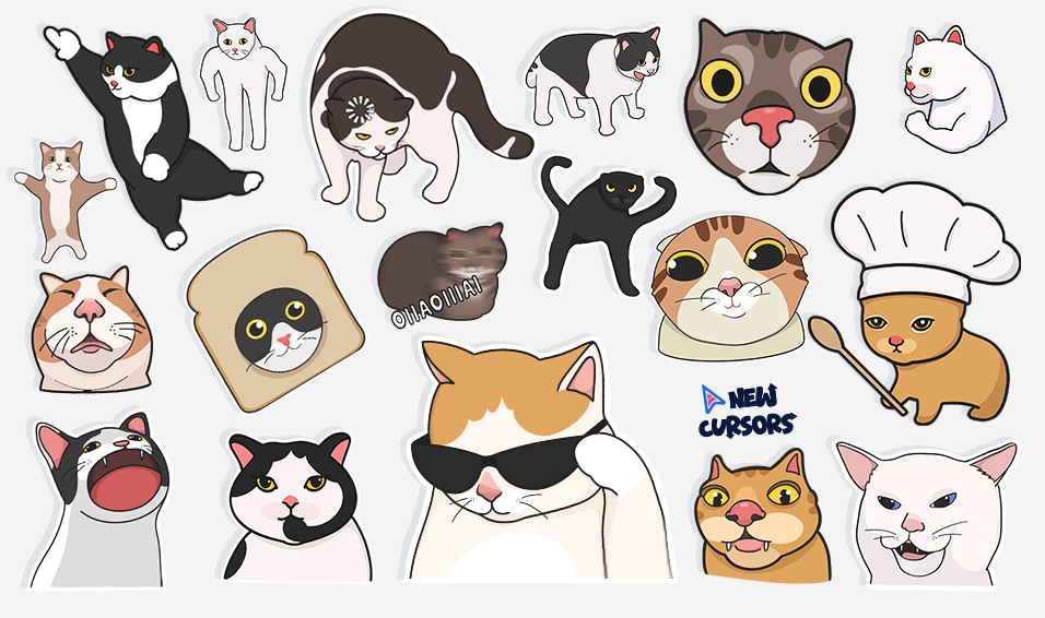 Funny Cat Meme cursor collection