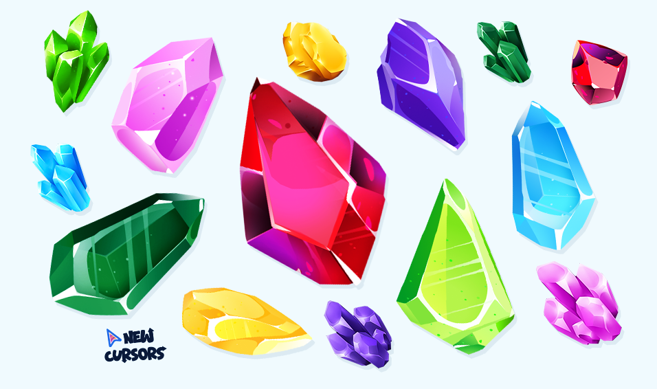Gemstones cursor collection