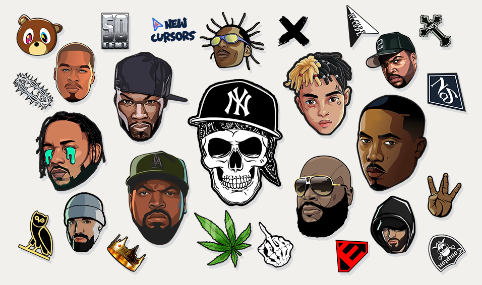 Hip Hop Rappers cursor collection
