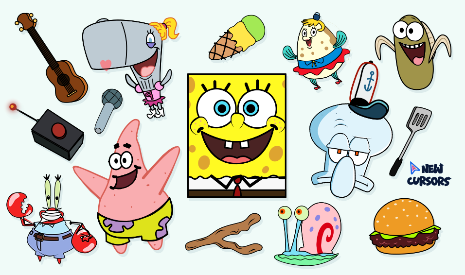 Spongebob cursor collection