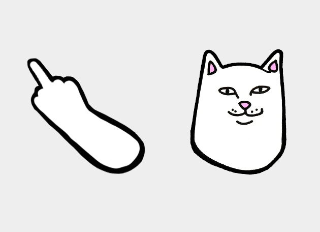 Middle Finger Cat Lord Nermal Ripndip Cursor