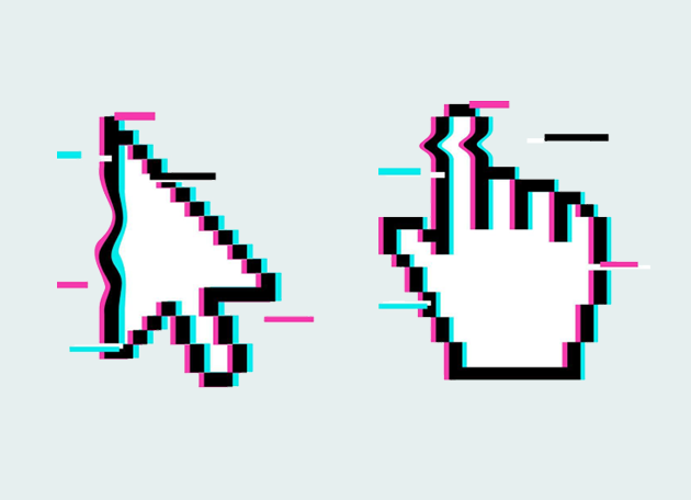 Pixel glitch Arrow Cursor