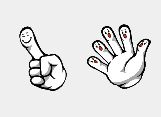 Pointing finger Hand Cursor