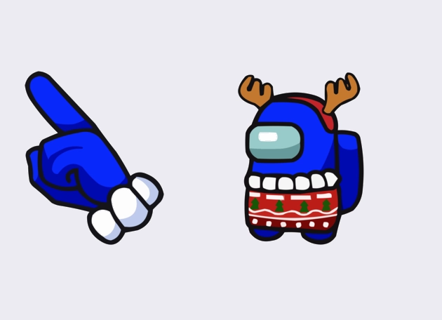 Among Us in a Christmas Sweater Cursor