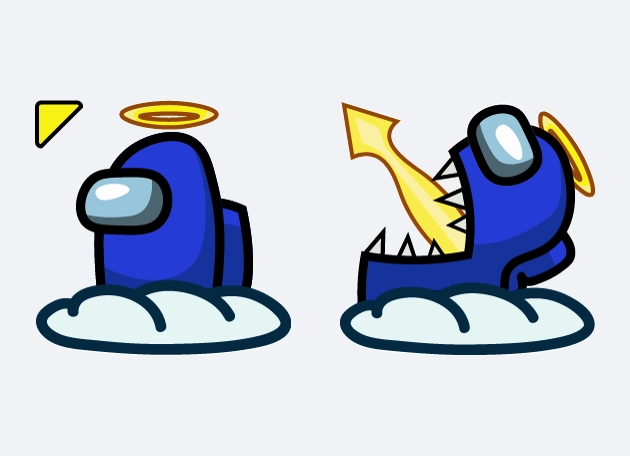 Angel Impostor Among Us Cursor