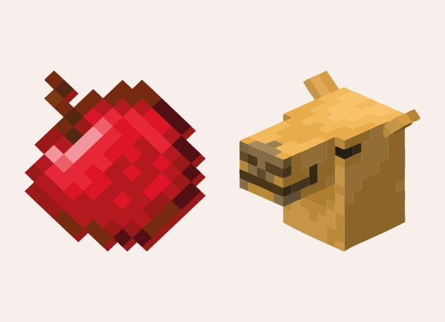 Apple And Camel Minecraft Cursor