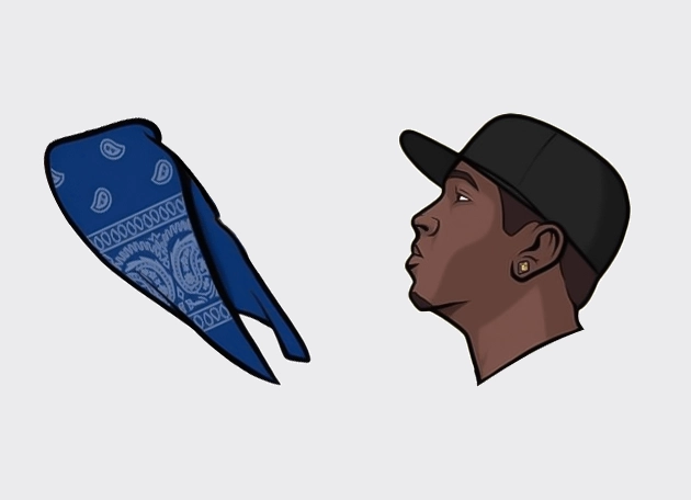 Blue Bandage Mafia GTA Cursor