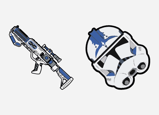 Blue Clone Trooper JESSE Star Wars Cursor