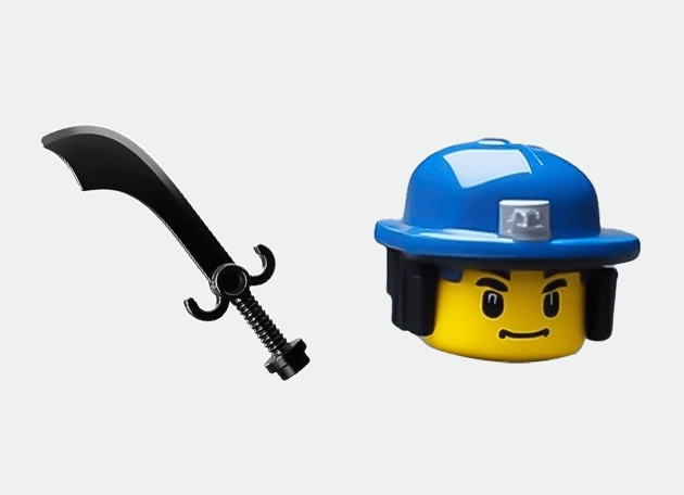 Blue Helmet Lego Cursor