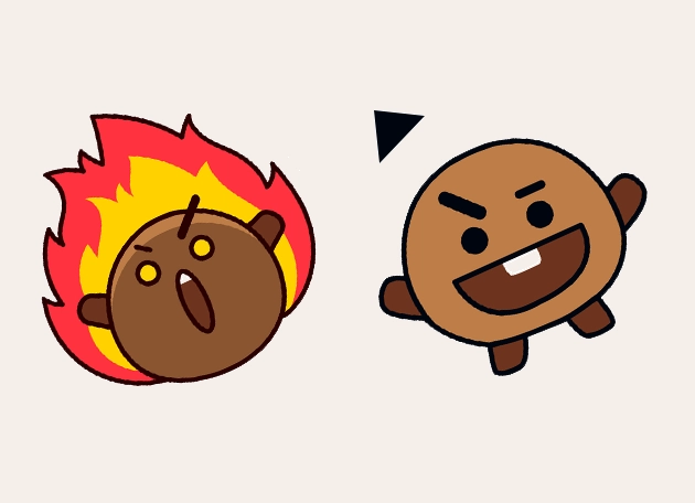 bts bt21 shooky suga fire Cursor