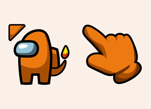 Charmander Impostor Among Us Cursor