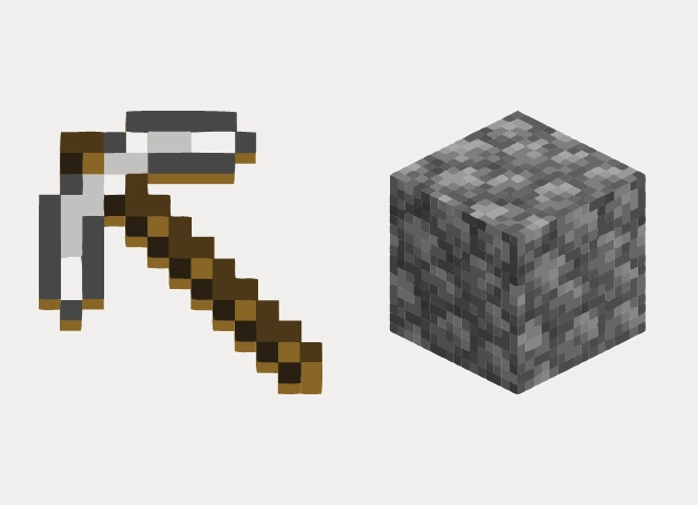 Cobblestone Pickaxe Minecraft Cursor
