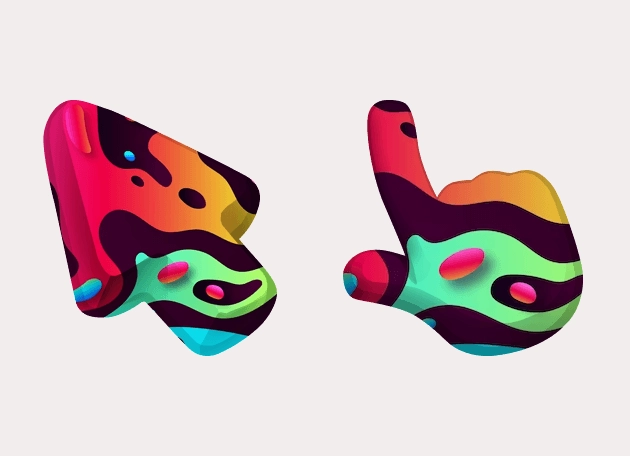 Colorful Texture Gradient Color Cursor
