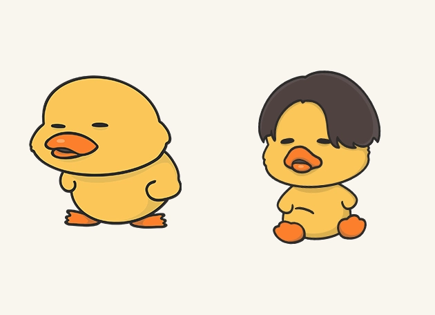cute little duck Cursor