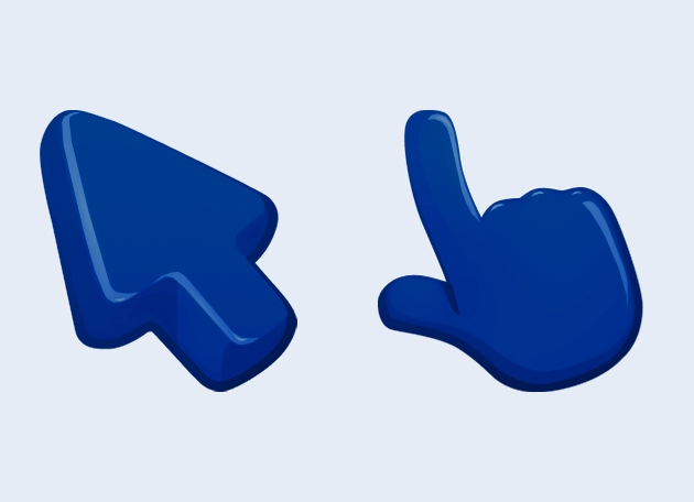 Dark Blue Color Cursor