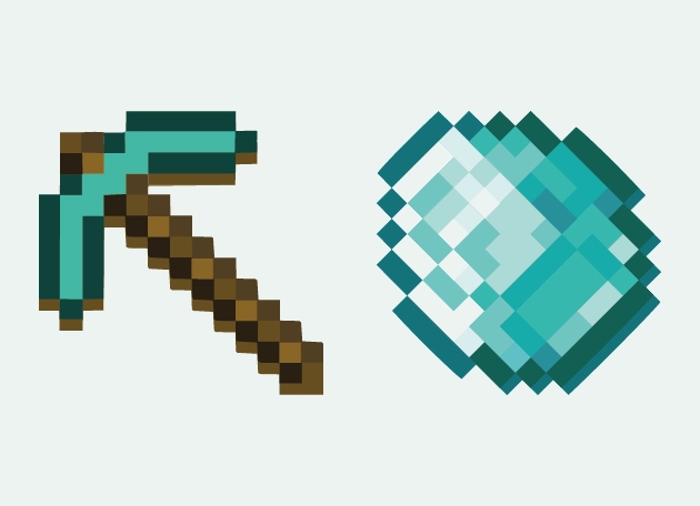 Diamond Pickaxe Minecraft Cursor