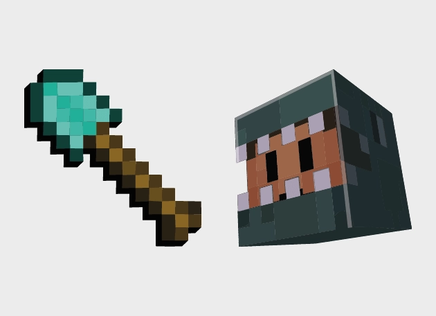 Diamond Shovel Dinosaur Skin Minecraft Cursor