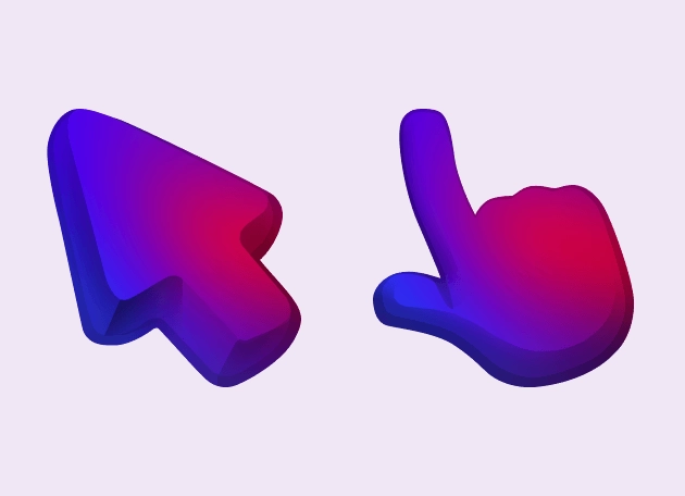 Digital Gradient Color Cursor