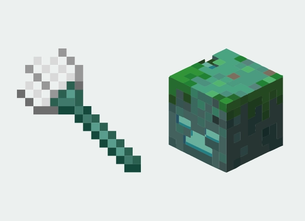 Drowned Zombie Minecraft Cursor