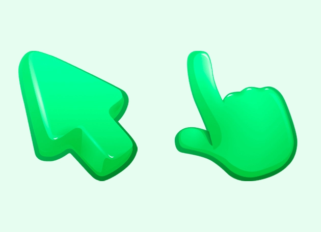 Electric Green Color Cursor