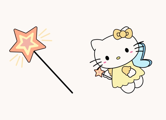 Fairy Hello Kitty Cursor