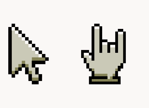 Fake Cursor Sign of the horns