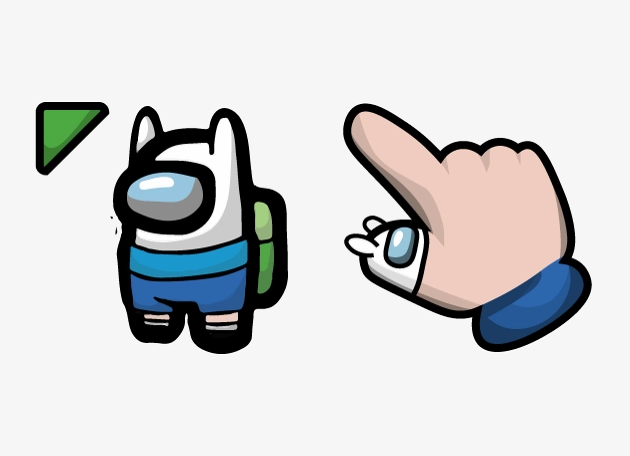 Finn Impostor Among Us Cursor