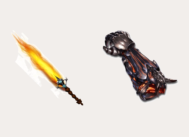 Fire Pointer Steel Fist Fantasy Cursor