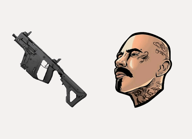 Gangster Kriss Vector GTA Cursor