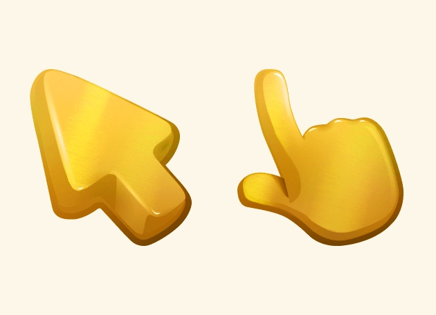 Gold Color Cursor