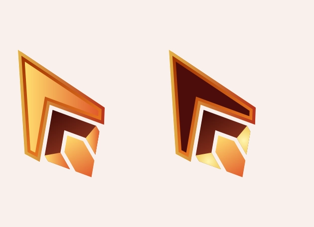 Golden Graphic Arrow Cursor