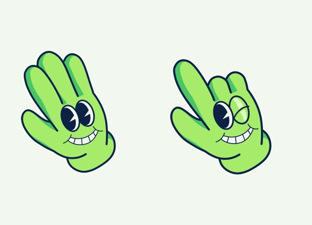 Green Hand Cursor